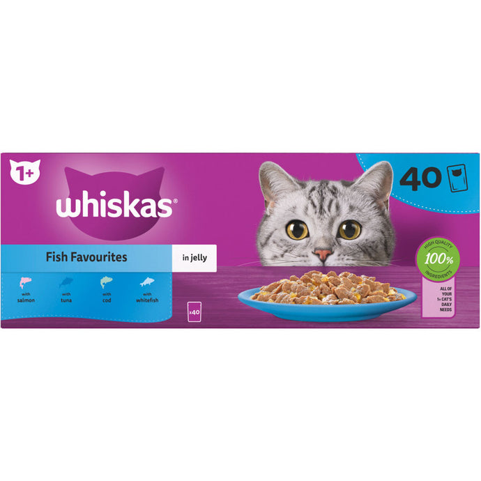 WHISKAS 40PK FISH