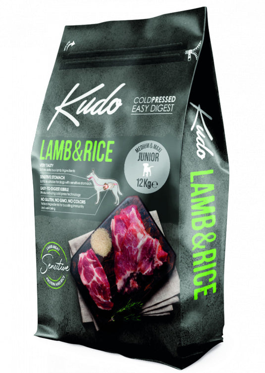 KUDO LAMB & RICE MED/MAXI JUNIOR 3KG