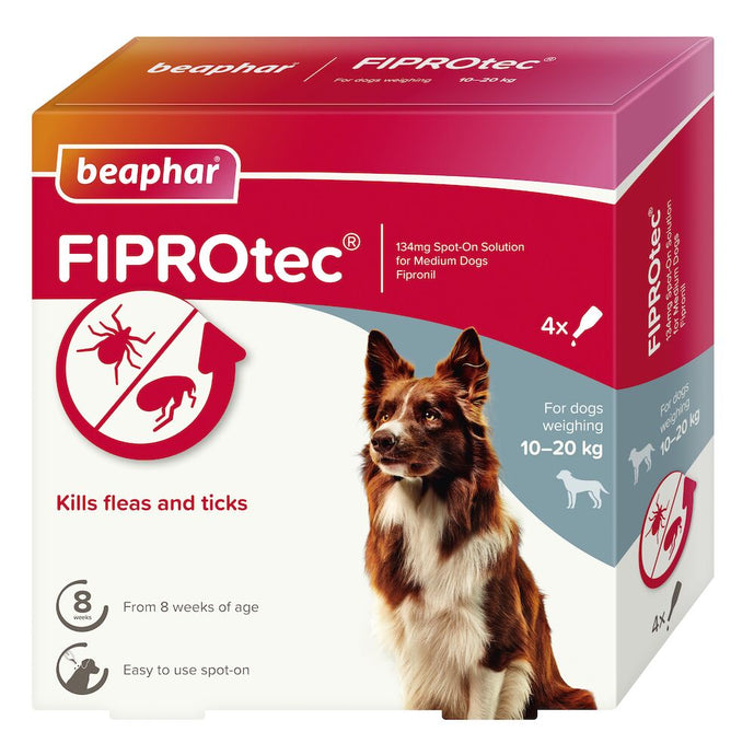 FIPROTEC SPOT ON MEDIUM DOG 4 TREATMENTS