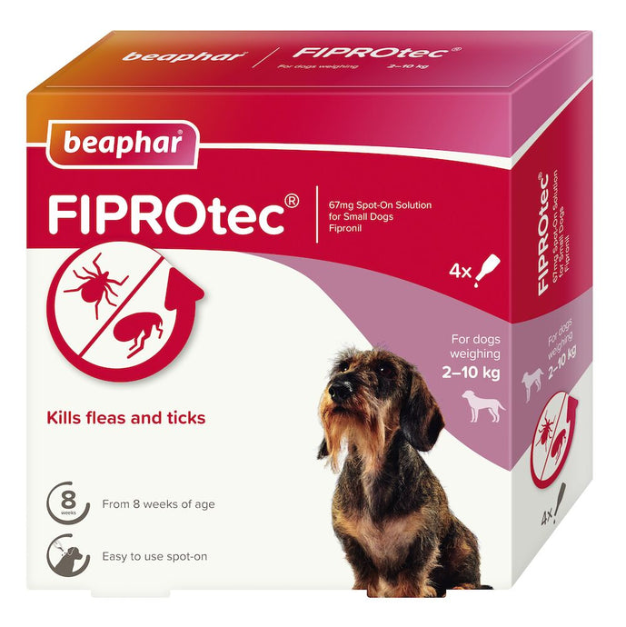 FIPROTEC SPOT ON SMALL DOG 4 TREATMENTS