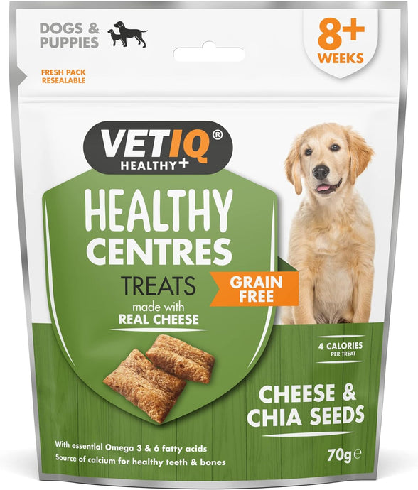 VETIQ CHEESE & CHIA TREATS 70G