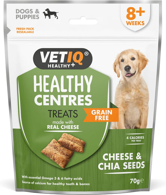 VETIQ CHEESE & CHIA TREATS 70G