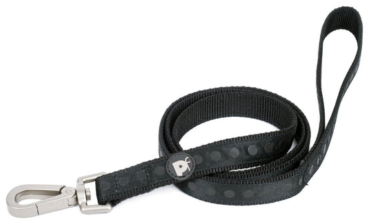 BLACK TONAL DOTS DOG LEAD SML (x1)