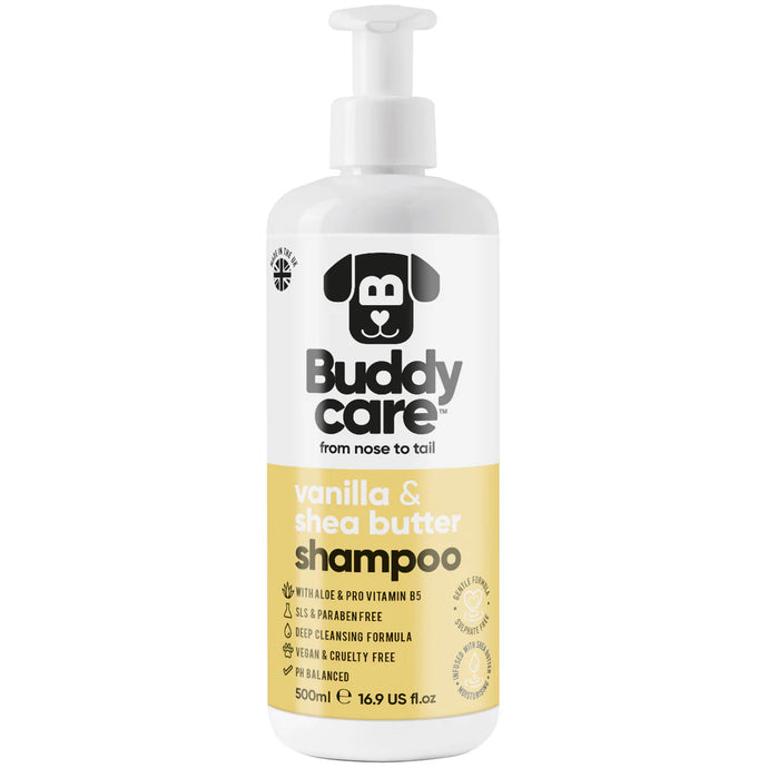 BUDDYCARE 500ML VANILLA & SHEA SHAMPOO