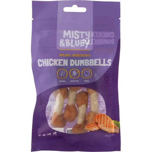 MISTY & BLUEY CHICKEN DUMBBELLS 70G