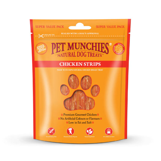 PET MUNCHIES CHICKEN STRIPS 320G VALUE