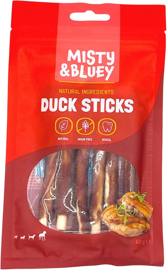 MISTY & BLUEY DUCK STICKS 60G