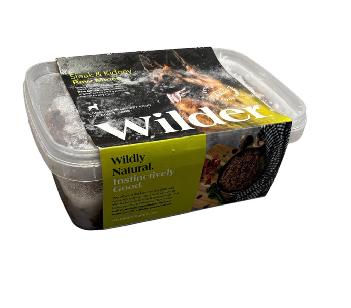 WILDER STEAK & KIDNEY RAW MINCE 1KG