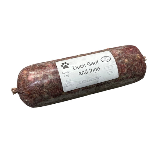 RAW PAWS DUCK, BEEF & TRIPE 1KG
