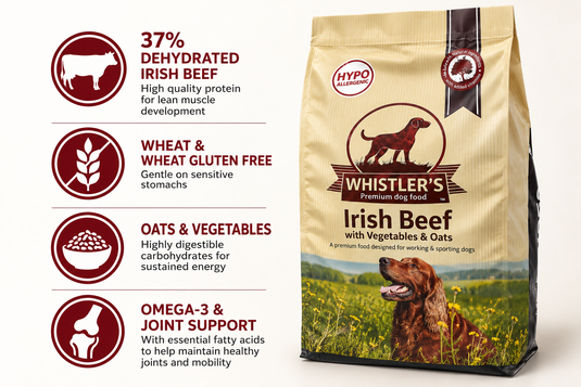 WHISTLERS IRISH BEEF HYPOALLERGENIC DOG FOOD 12KG
