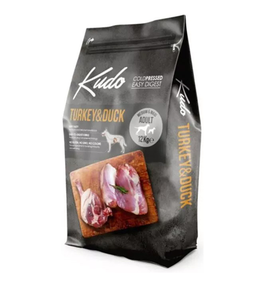 KUDO TURKEY & DUCK MED/MAXI ADULT 12KG