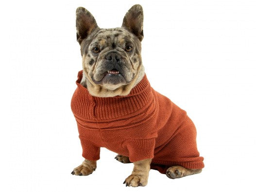 TERRACOTTA CABLE KNIT JUMPER