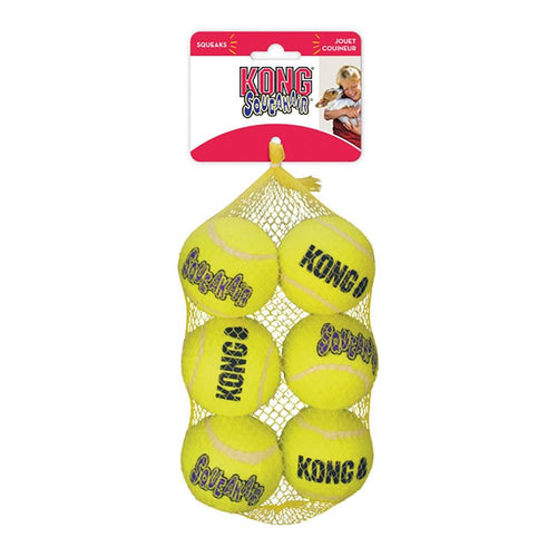 KONG AIR SQ TENNIS BALL 6PK MED