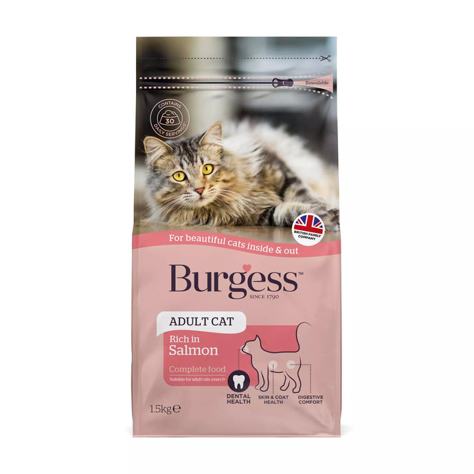 BURGESS ADULT CAT SALMON 1.5KG