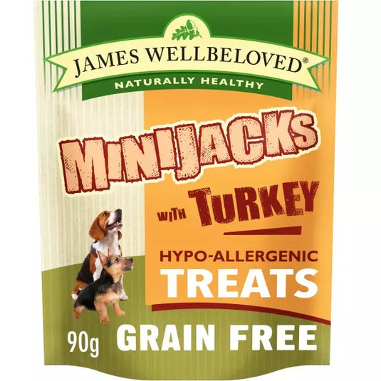 JAMES WELLBELOVED MINIJACKS TURKEY GRAIN FREE 90G