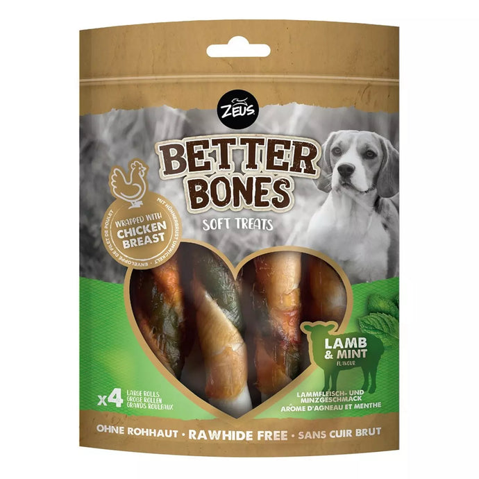 ZEUS BETTER BONES LAMB & MINT LG ROLLS