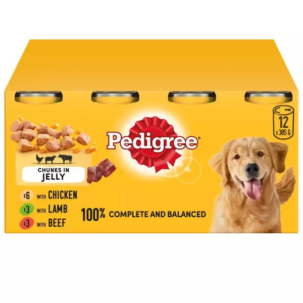PEDIGREE TINS IN JELLY 12PK