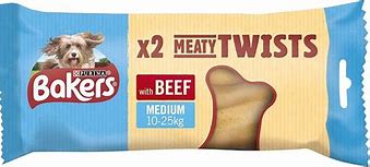 Bakers Meaty Twists Beef 2 Pack