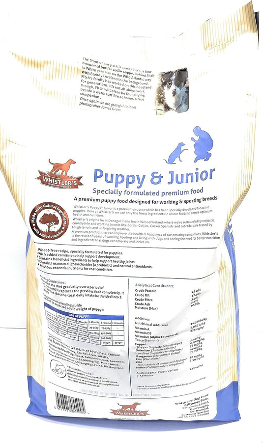 WHISTLERS PUPPY HYPOALLERGENIC DOG FOOD 12KG