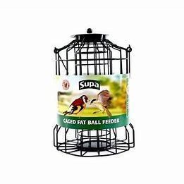 SUPA WILD BIRD CAGED FAT BALL FEEDER