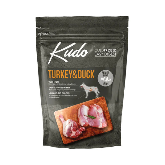 KUDO TURKEY & DUCK SENIOR/LIGHT ADULT 3KG