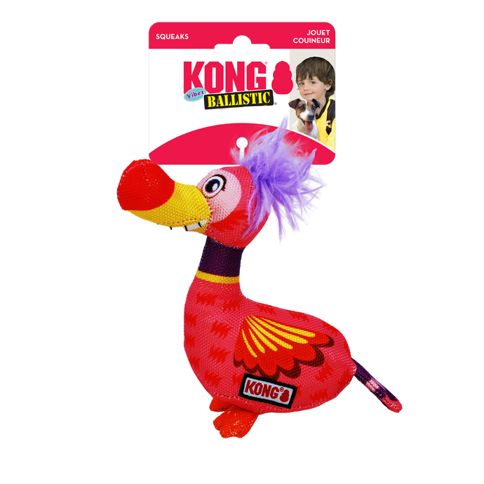 KONG BALLISTIC VIBES BIRD ASSTD MD/LG