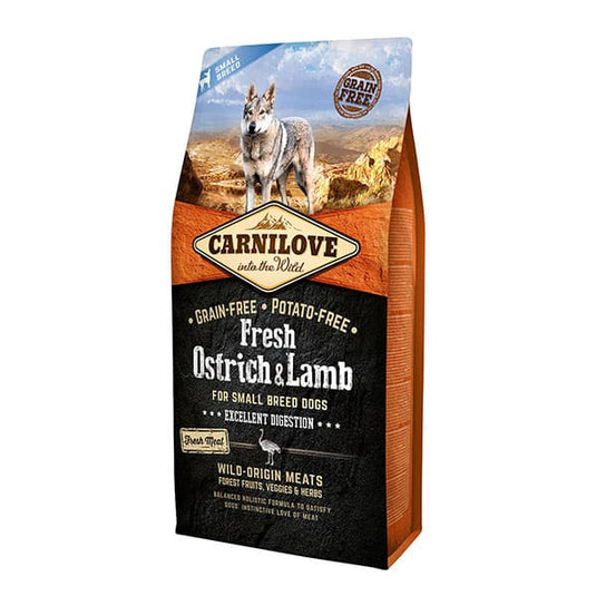 CARNILOVE SMALL BREED ADULT OSTRICH & LAMB 6KG