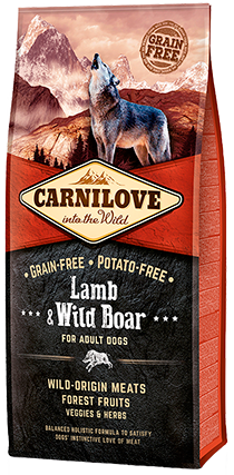 Load image into Gallery viewer, CARNILOVE ADULT LAMB &amp; BOAR 12KG
